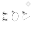 ACCESORIO SENSUS SET 4 PIEZAS CROMO PIAZZA [73228]