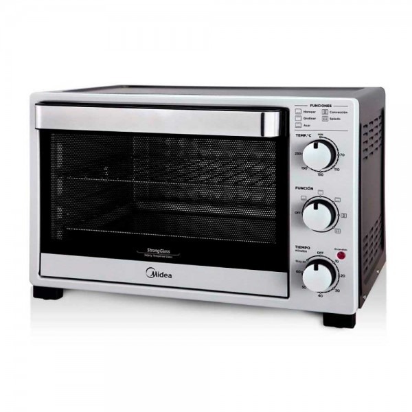 HORNO ELÉCTRICO 32LTS - EFICIENCIA ENERGÉTICA: B - CON GRILL Y TEMPORIZADOR - 50CMX30CM - ACERO INOXIDABLE - MIDEA [TO-M232SAR2]