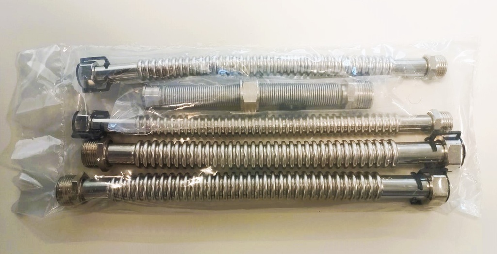 KIT FLEXIBLES CONEXIONES GAS Y AGUA PARA CALDERA DUAL - PRONTO