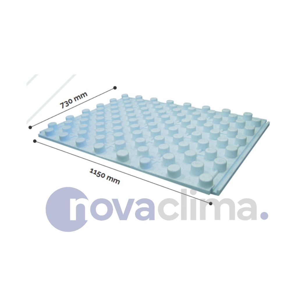 PLACA SUELO RADIANTE NOVAFIX - NEUQUÉN - DENSIDAD 20KG/CM2 - NOVA CLIMA