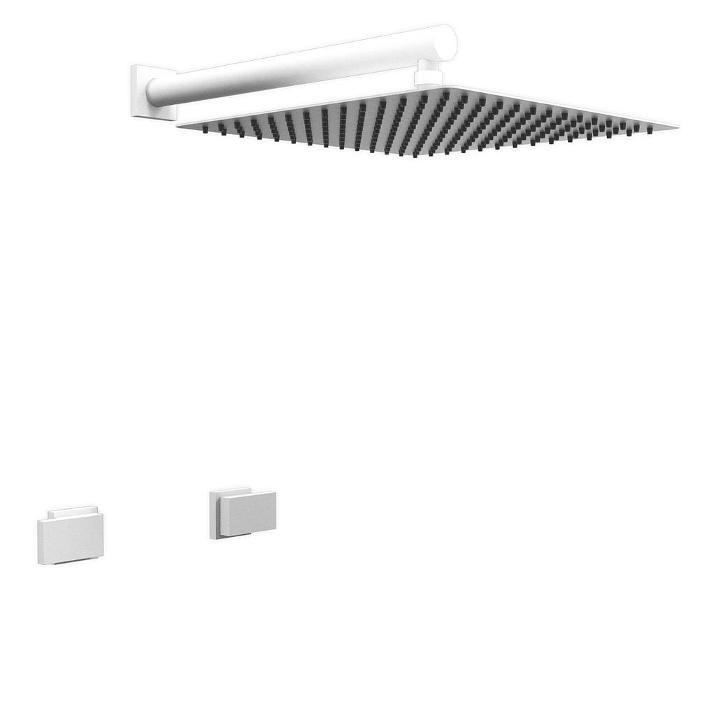 GRIFERÍA DUCHA BICOMANDO SIN TRANSFERENCIA BLOCK PLANE BLANCO - HIDROMET - 10 AÑOS DE GARANTÍA [34009BLBL]