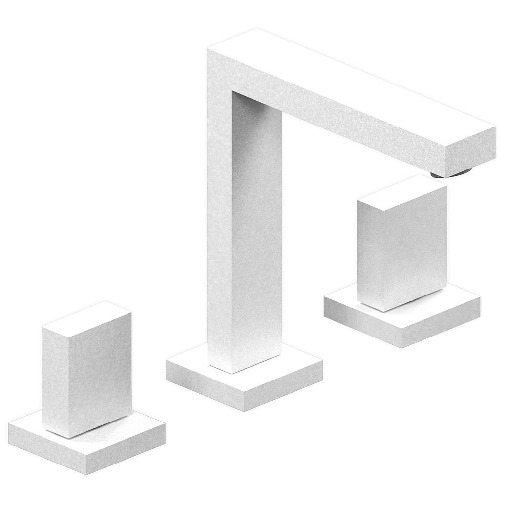 GRIFERÍA LAVATORIO BICOMANDO BLOCK UP BLANCO - HIDROMET - 10 AÑOS DE GARANTÍA [34001BLBL]