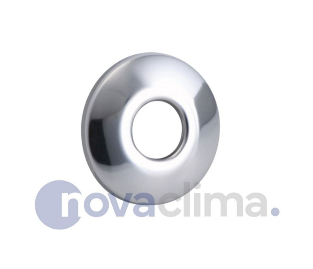 ROSETA ACERO INOXIDABLE PARA NIPLE CROMADO DE 1/2  O NIPLE EMBELLECEDOR - NOVA CLIMA