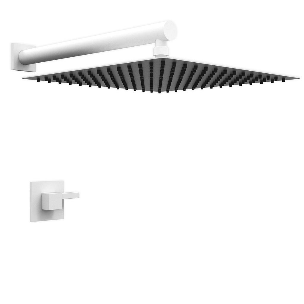 GRIFERÍA DUCHA MONOCOMANDO SIN TRANSFERENCIA ONE BLOCK BLANCO - HIDROMET - 10 AÑOS DE GARANTÍA [3504BLBL]