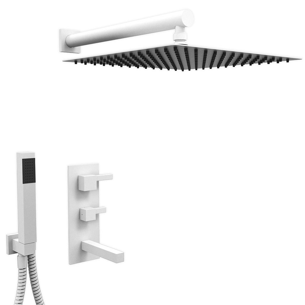 GRIFERÍA DUCHA 3 VIAS MONOCOMANDO ONE BLOCK BLANCO - HIDROMET - 10 AÑOS DE GARANTÍA [3510BLBL]