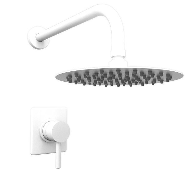 GRIFERÍA DUCHA EMBUTIDA MONOCOMANDO SIN TRANSFERENCIA VECTOR BLANCO - HIDROMET - 10 AÑOS DE GARANTÍA [42104BLBL]