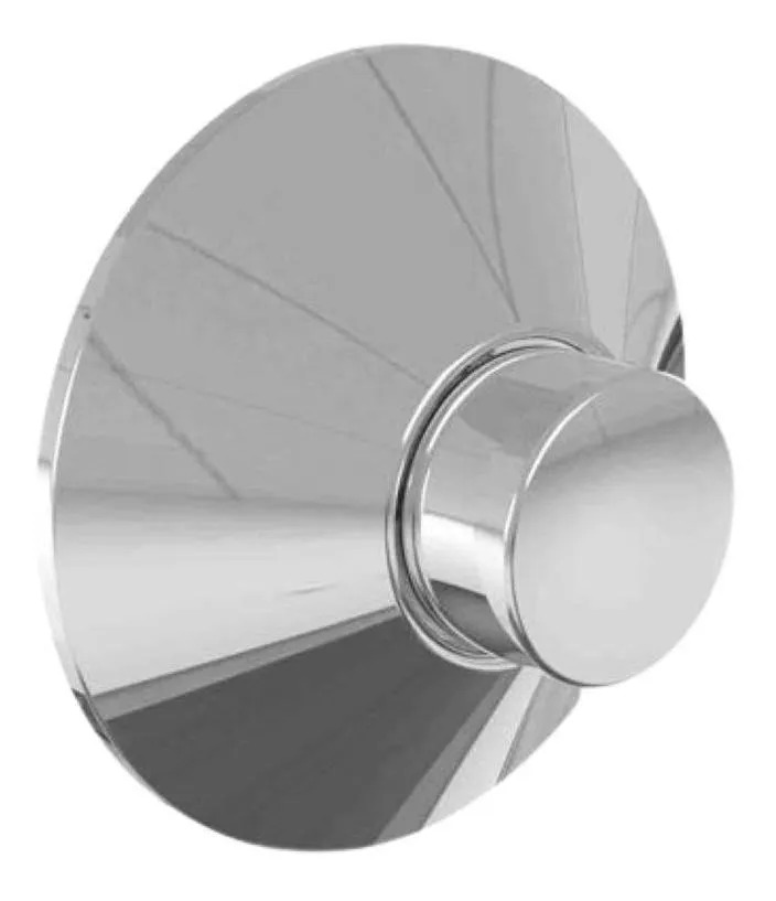 VÁLVULA DESCARGA INODORO REDONDA CON CORTE CROMO -  HIDROMET [00939CRCR]