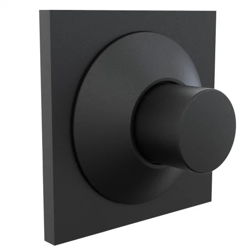 VÁLVULA DESCARGA INODORO CUADRADA CON CORTE NEGRO -  HIDROMET [940NEGR]