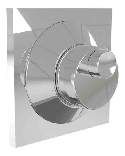 VÁLVULA DESCARGA INODORO CUADRADA CON CORTE DOBLE ACCION BLANCO -  HIDROMET [943BLBL]