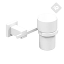 ACCESORIO PORTA CEPILLO GEOMETRY BLANCO -  HIDROMET [2811BLBL]