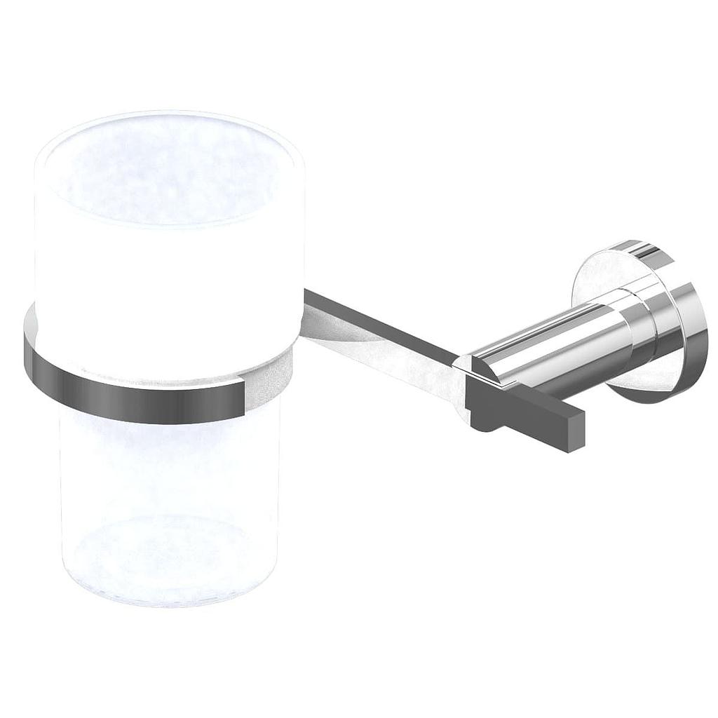 ACCESORIO PORTA CEPILLO LOOK CROMO -  HIDROMET [03111CRCR] DISCONTINUO