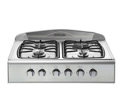 ANAFE MULTIGAS 4 HORNALLAS AXCLV ACERO INOXIDABLE - DOMEC [63134]