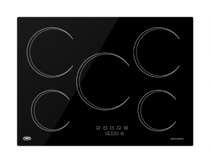 ANAFE VITROCERÁMICO EMPOTRABLE 5 HORNALLAS NEGRO - TST [25-5]