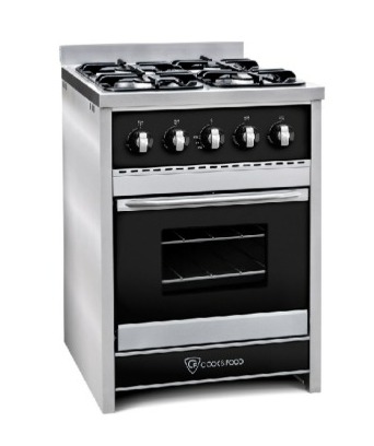 COCINA SEMI INDUSTRIAL CHIARA 4 HORNALLAS NEGRO - TST [453-60-1]