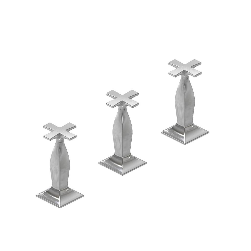 [26339] GRIFERÍA BIDET BICOMANDO NEW CASTLE ETS CRUZ BLANCO - HIDROMET - 10 AÑOS DE GARANTÍA [51002BLBL]