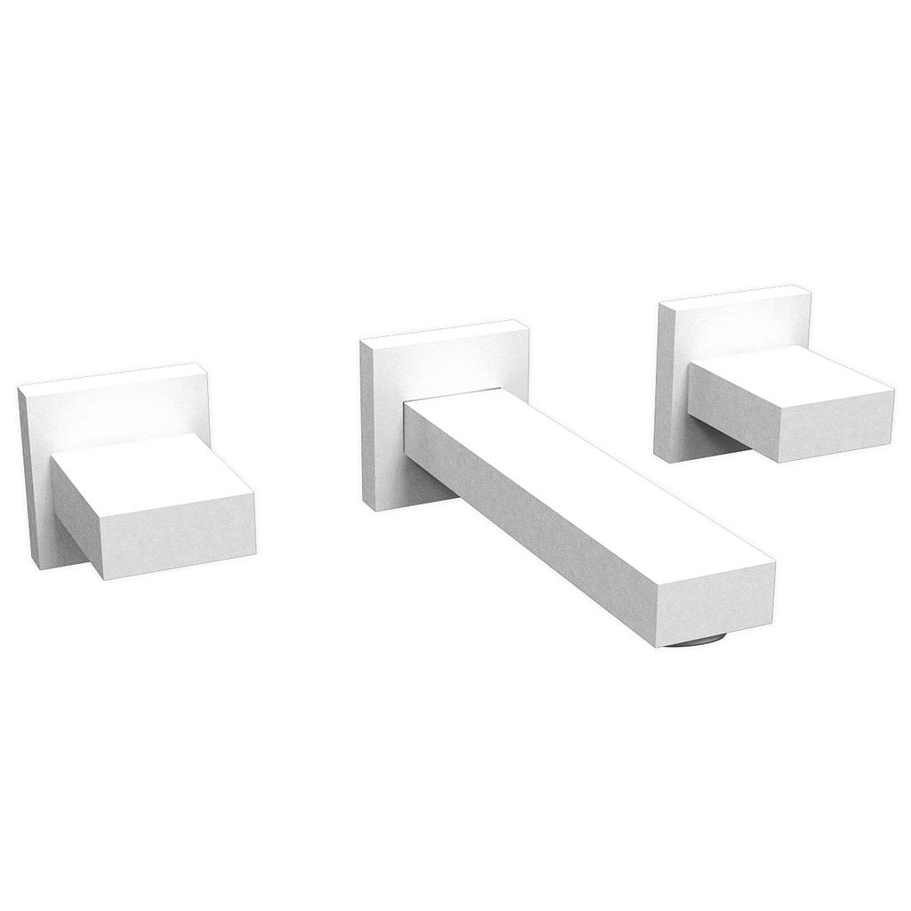 [26405] GRIFERÍA LAVATORIO DE PARED BICOMANDO BLOCK UP BLANCO - HIDROMET - 10 AÑOS DE GARANTÍA [34080BLBL]