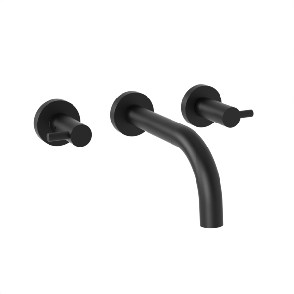 [26461] GRIFERÍA LAVATORIO DE PARED BICOMANDO JET NEGRO - HIDROMET - 10 AÑOS DE GARANTÍA [03780NEGR]