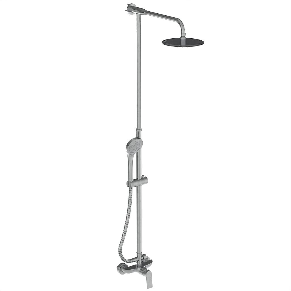 [26539] GRIFERÍA DUCHA EXTERIOR MONOCOMANDO CON TRANSFERENCIA , BARRAL Y DUCHADOR RAPTOR CROMO - HIDROMET - 10 AÑOS DE GARANTÍA [9405CRCR]