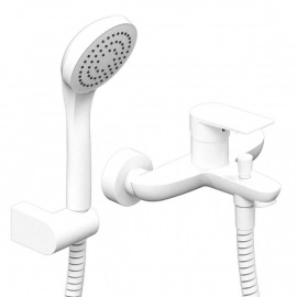 [26543] GRIFERÍA DUCHA EXTERIOR MONOCOMANDO CON TRANSFERENCIA RAPTOR BLANCO - HIDROMET - 10 AÑOS DE GARANTÍA [9477BLBL]