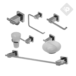 [26622] KIT 6 PIEZAS GEOMETRY CROMO -  HIDROMET [02882CRCR]