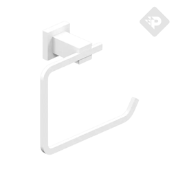 [26633] ACCESORIO TOALLERO ARGOLLA GEOMETRY BLANCO -  HIDROMET [2843BLBL] DISCONTINUO