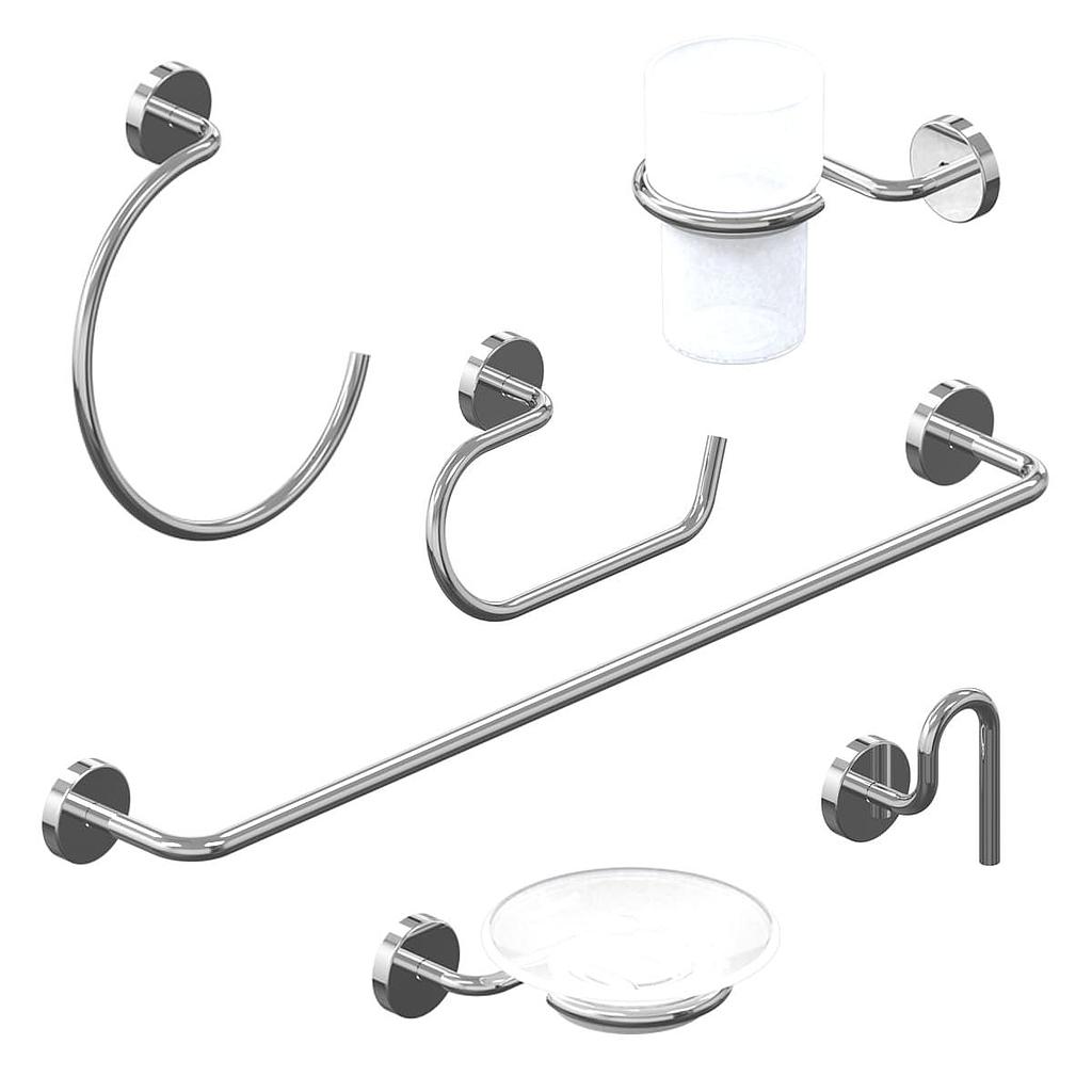 [26702] KIT 6 PIEZAS JET CROMO -  HIDROMET [03782CRCR]