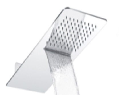 [26755] GRIFERÍA DUCHA DE PARED CON LAMA RECTANGULAR SLIM CROMO - HIDROMET - 10 AÑOS DE GARANTÍA [1915CRCR]