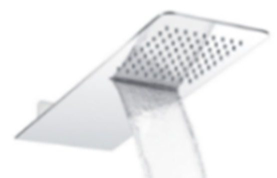 [26757] GRIFERÍA DUCHA DE PARED CON LAMA RECTANGULAR SLIM BLANCO - HIDROMET - 10 AÑOS DE GARANTÍA [1915BLBL]