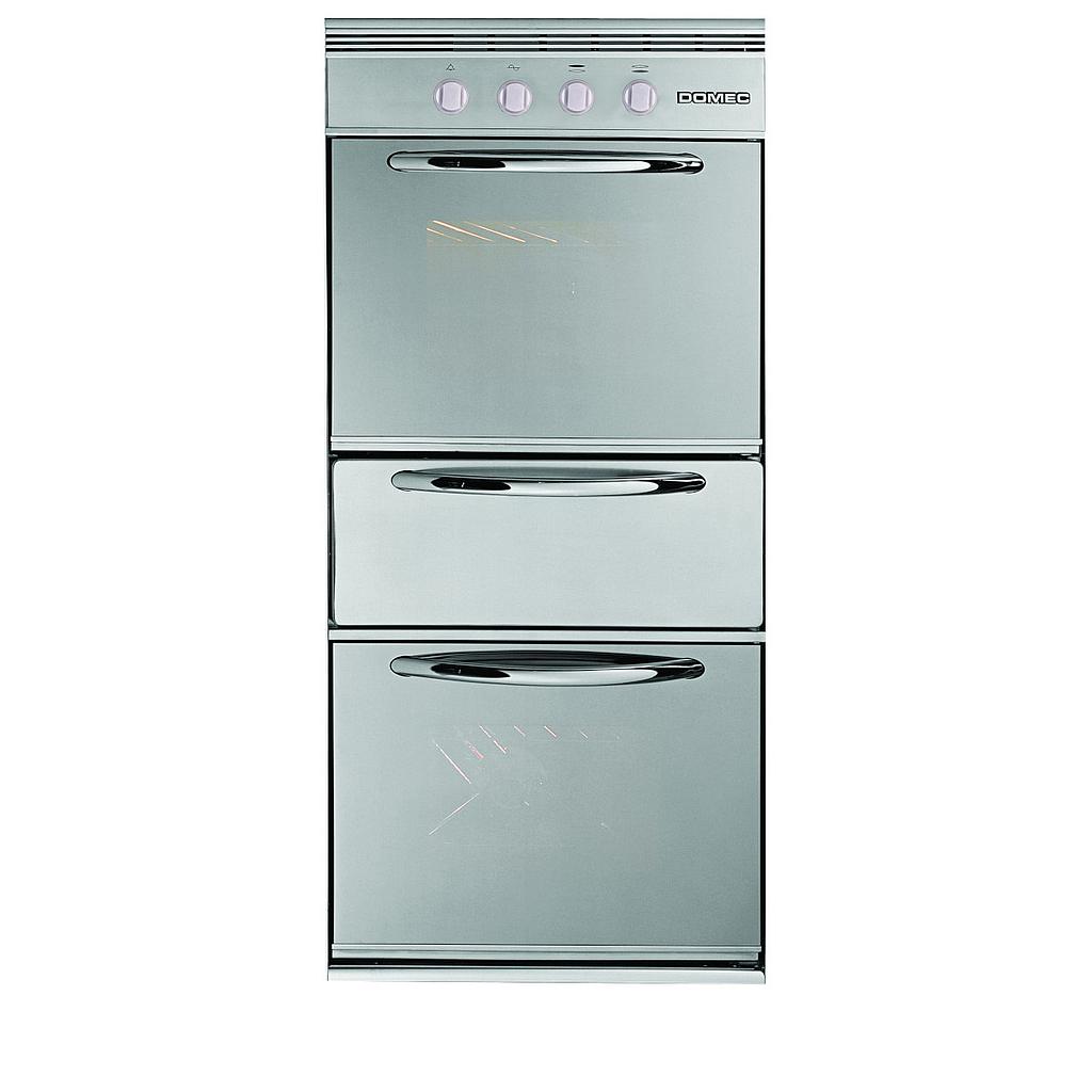 [26874] HORNO MULTIGAS + HORNO ELÉCTRICO HXCLW - EFICIENCIA ENERGÉTICA: A - CON LUZ, GRILL, SPIEDO Y TERMOSTATO - 60CMX130CM - ACERO INOXIDABLE - DOMEC [62205]