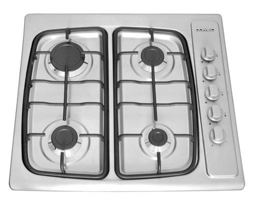 [26876] ANAFE MULTIGAS 4 HORNALLAS AVXV ACERO INOXIDABLE - DOMEC [63135]