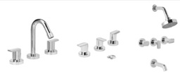 [27113] GRIFERÍA VIVA NOVA SET DE BAÑO - LAVATORIO BIDET DUCHA DE EMBUTIR - CROMADO - HYDROS [904211]