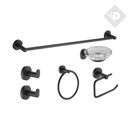 [27131] ACCESORIOS SET SENSUS 6 PIEZAS NEGRO - PIAZZA [73229NE]