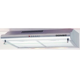 [27324] PURIFICADOR DE AIRE AEROMATIC DOM3060DI 60CM 3 VELOCIDADES FILTROS ANTIGRASA METÁLICO 2 LÁMPARAS ACERO - DOMEC [50959]
