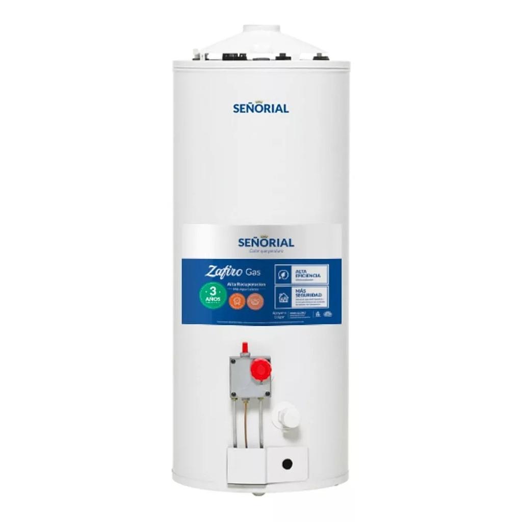[27449] TERMOTANQUE MULTIGAS DE ALTA RECUPERACIÓN ZAFIRO 50l PARA COLGAR/APOYAR CONEXIÓN SUPERIOR/INFERIOR - SEÑORIAL [TSZ-50]