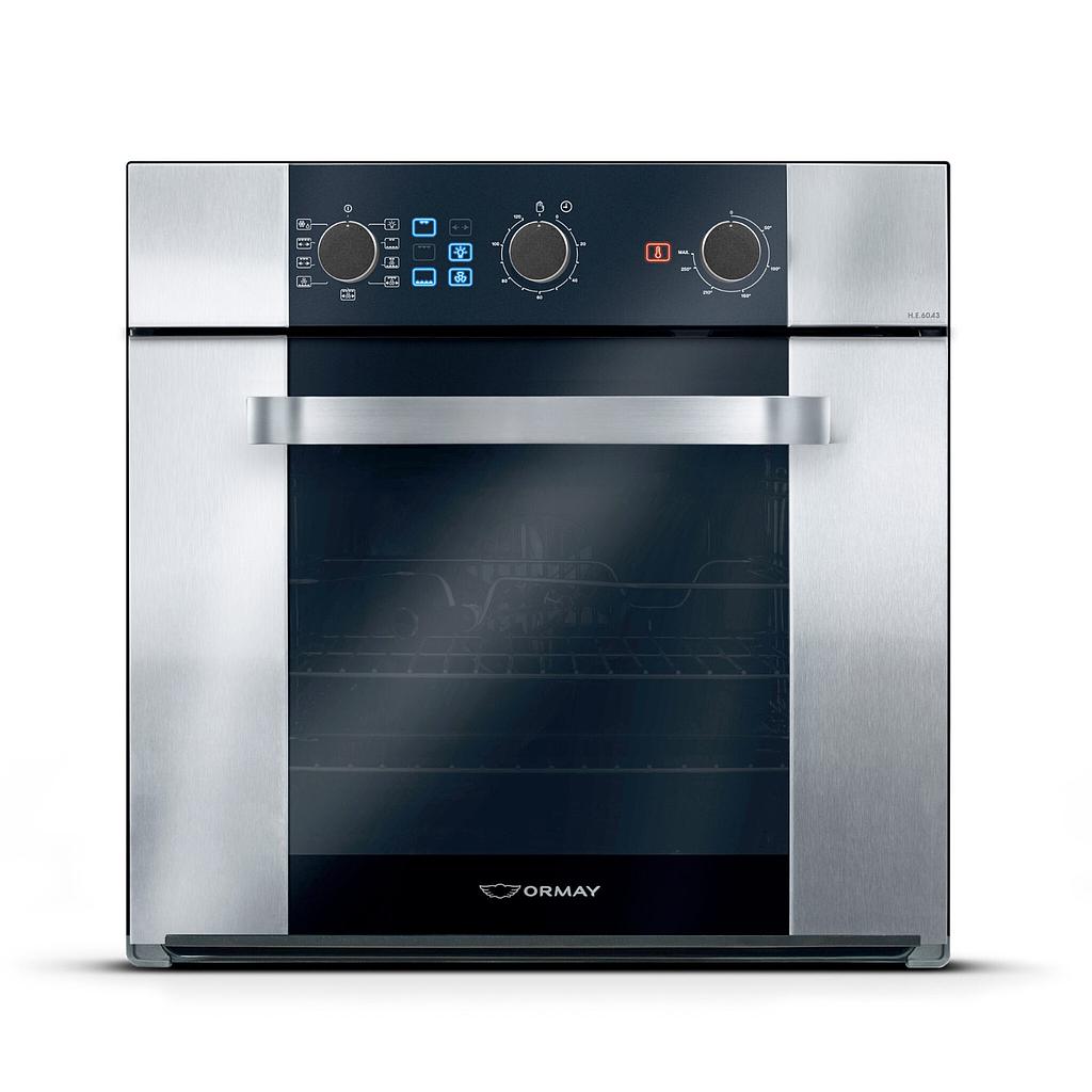 [27545] HORNO EMPOTRABLE ELÉCTRICO 60lts 220V - EFICIENCIA ENERGÉTICA: A - ACERO INOXIDABLE - CON GRILL - 60CMX60CM  - ORMAY [HE-60A3]