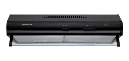 [27657] PURIFICADOR BIOS 60CM - 1 MOTOR - 3 VELOCIDADES - ABSORCIÓN 280M3/H - NEGRO - SPAR [3761-B00]