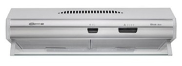 [27660] PURIFICADOR BIOS DUO 60CM CON FRENTE DE ACERO - 2 MOTORES - 3 VELOCIDADES - ABSORCION 500M3/H - NEGRO CON FRENTE DE ACERO - SPAR [3781-B00]