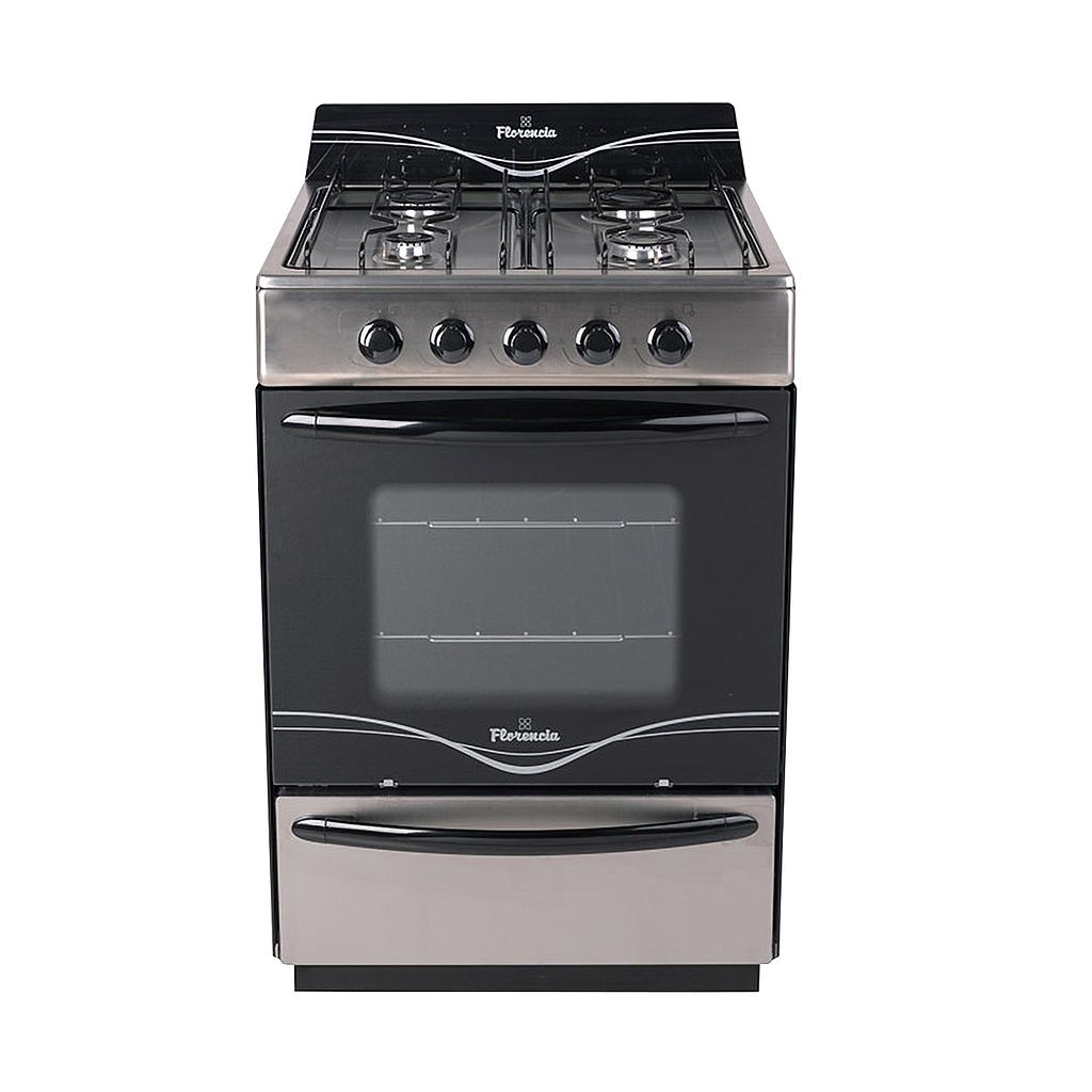 [27804] COCINA MULTIGAS 65LT 4 HORNALLAS CON ENCENDIDO ELECTRICO - ACERO INOXIDABLE - FLORENCIA [FLOR5518F]