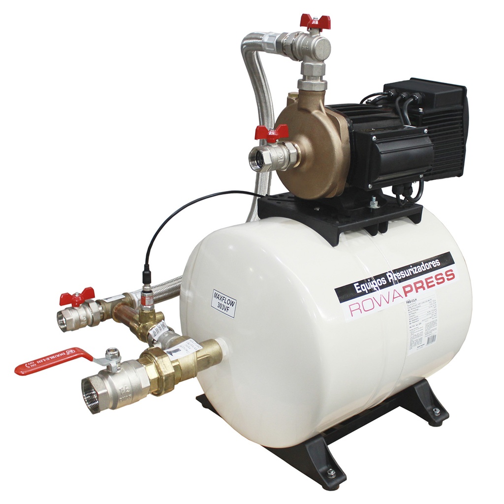 [27924] BOMBA PRESURIZADORA MAXFLOW 303 VF 50/60L MONOFASICA - 6 BAÑOS - ROWA [0005-0690]