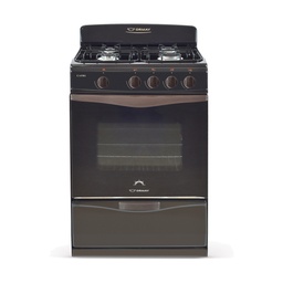 [28574] COCINA MULTIGAS 4 HORNALLAS CON REJILLAS DIVIDIDAS  - EFICIENCIA ENERGÉNITCA A+ - CRISTAL TEMPLADO - PARRILLA - MARRON - ORMAY [CAPRI]