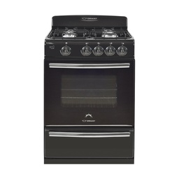 [28577] COCINA MULTIGAS 4 HORNALLAS CON REJILLAS DIVIDIDAS  - EFICIENCIA ENERGÉNITCA A+ - CRISTAL TEMPLADO - PARRILLA - NEGRO  - ORMAY [BIYU N]