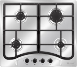[28594] ANAFE MULTIGAS 4 HORNALLAS CON REJILLAS DE FUNDICIÓN  - EFICIENCIA ENERGÉNITCA A+  - ENCENDIDO AUTOMÁTICO - ACERO INOXIDABLE - ORMAY [SPAZIO IX]