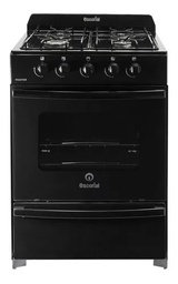 [28650] COCINA A GAS NATURAL MASTER CLASSIC  - 4 HORNALLAS 56 CM NEGRO - ESCORIAL [MASCL56NN]
