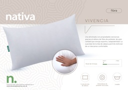 [28786] ALMOHADA FIBRA VIVENCIA 0.70x0.40 MTS - NATIVA  [92790]