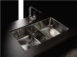 [29675] PILETA DOBLE QUADRA Q76 A - ACERO 304 - JOHNSON [Q 76 A]