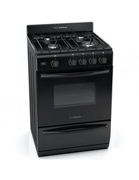 [29776] COCINA VITA MULTIGAS 4 HORNALLAS CON REJILLAS DIVIDIDAS  - EFICIENCIA ENERGÉNITCA A+ - NEGRO - ORMAY 