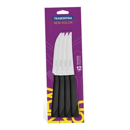 [31265] CUCHILLO DE MESA NEW KOLOR NEGRO CABO PLÁSTICO [23162/900]