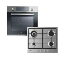 [31354] SMART PACK: HORNO ELÉCTRICO 65LTS + ANAFE A GAS 4 HORNALLAS - CANDY [FCP605X-CHG6]