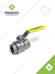 [31738] VALVULA ESFERICA H-H PALANCA AMARILLA 3/4" R850X004 - GIACOMINI - NO IMPORTAR