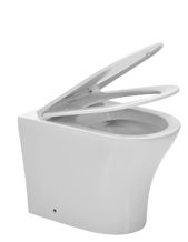 [31912] INODORO CORTO CON ASIENTO ABRUZZO (sólo para depósito embutido) - PIAZZA [B0701]